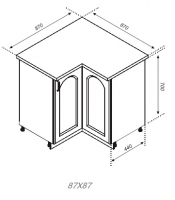 Н 87х87 угол низ Модульная система София