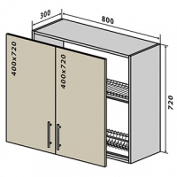 №9 Верх сушка вітрина 80-72 Кредо Люкс Vip-Master