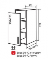 В2 Тумба витрина 1Д 30 верх