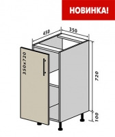 Н25 Тумба 1Д 35 низ