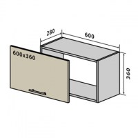 №10 Верх окап вітрина 60-36 Мода Стандарт Vip-Master