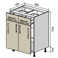 №26 Низ 60-82 (2+2) Миррор Глосс Стандарт Vip-Master