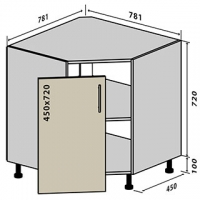 №34 Низ на кут Миррор Глосс Стандарт Vip-Master