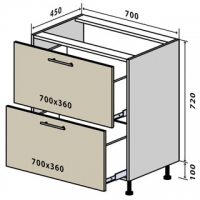 №45 Низ 70-82 (1+1) Миррор Глосс Стандарт Vip-Master