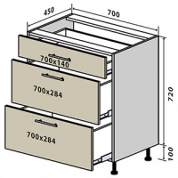 №46 Низ 70-82 (1+2) Миррор Глосс Стандарт Vip-Master