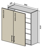 №48 Верх вітрина 80-92 Мода Стандарт Vip-Master
