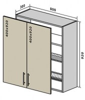 №49 Верх сушка вітрина 80-92 Мода Люкс Vip-Master