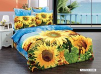 Arya cатин печатный 3D евро 200*220 Flower Core
